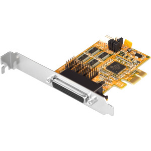 4-Port RS-232 PCI Express Card with Oxford Single Chip, Support Power Over Pin-9